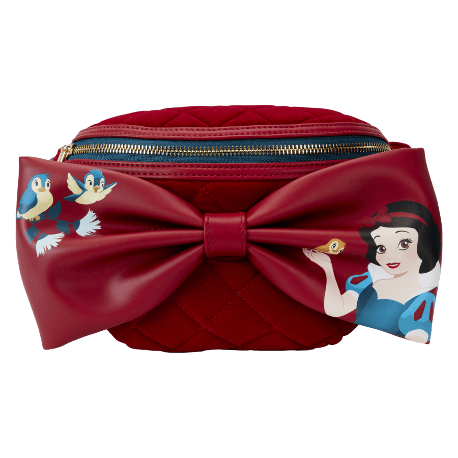 LOUWDTB2945 Snow White (1937) - Classic Bow Velvet Belt Bag - Loungefly - Titan Pop Culture
