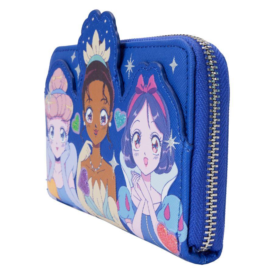 LOUWDWA3033 Disney Princess - Manga Style Zip Around Wallet - Loungefly - Titan Pop Culture