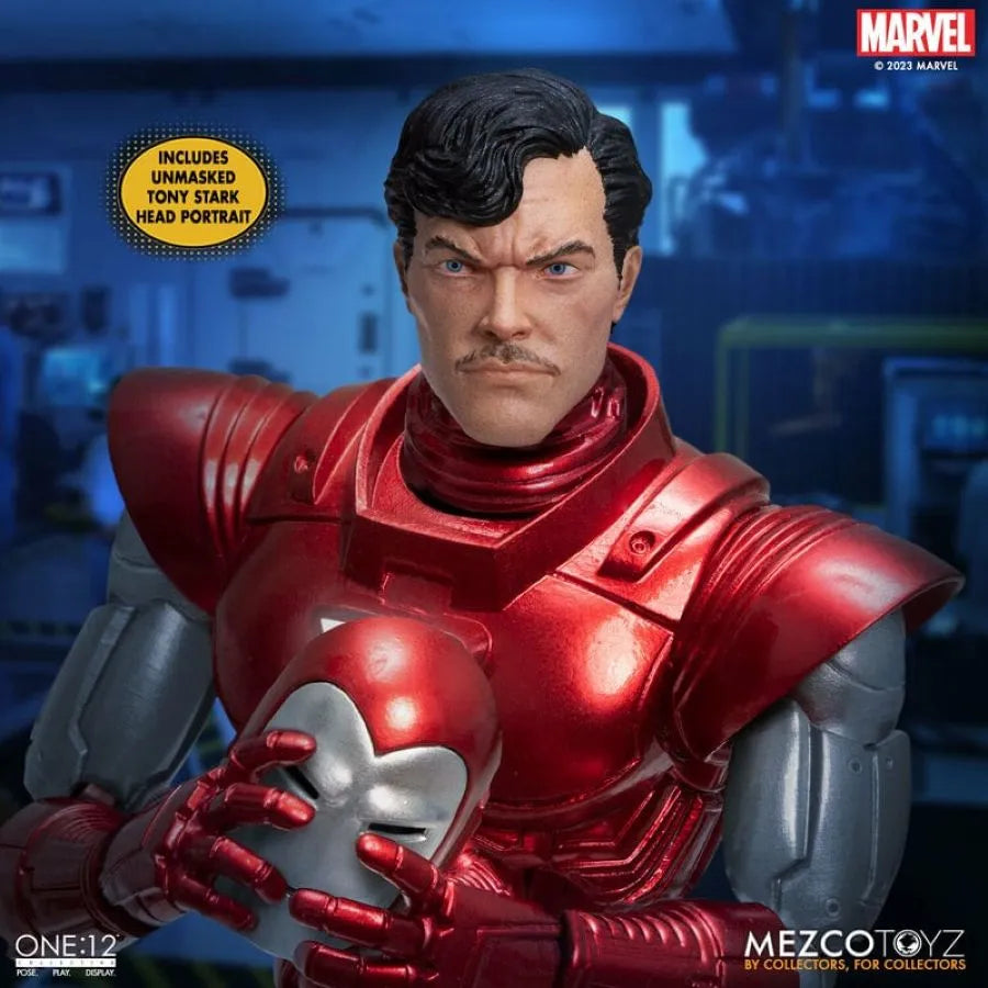 MEZ76492 Iron Man - Silver Centurion One:12 Collective Figure - Mezco Toyz - Titan Pop Culture