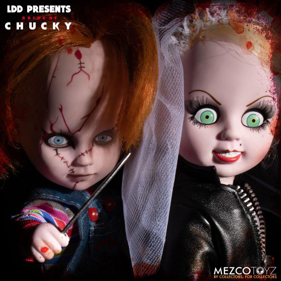 MEZ94280 Living Dead Dolls - Chucky & Tiffany 2-Pack - Mezco Toyz - Titan Pop Culture