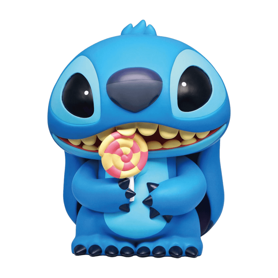MON84819 Lilo & Stitch - Stitch with Lollipop 18'' Figural Bank - Monogram International - Titan Pop Culture