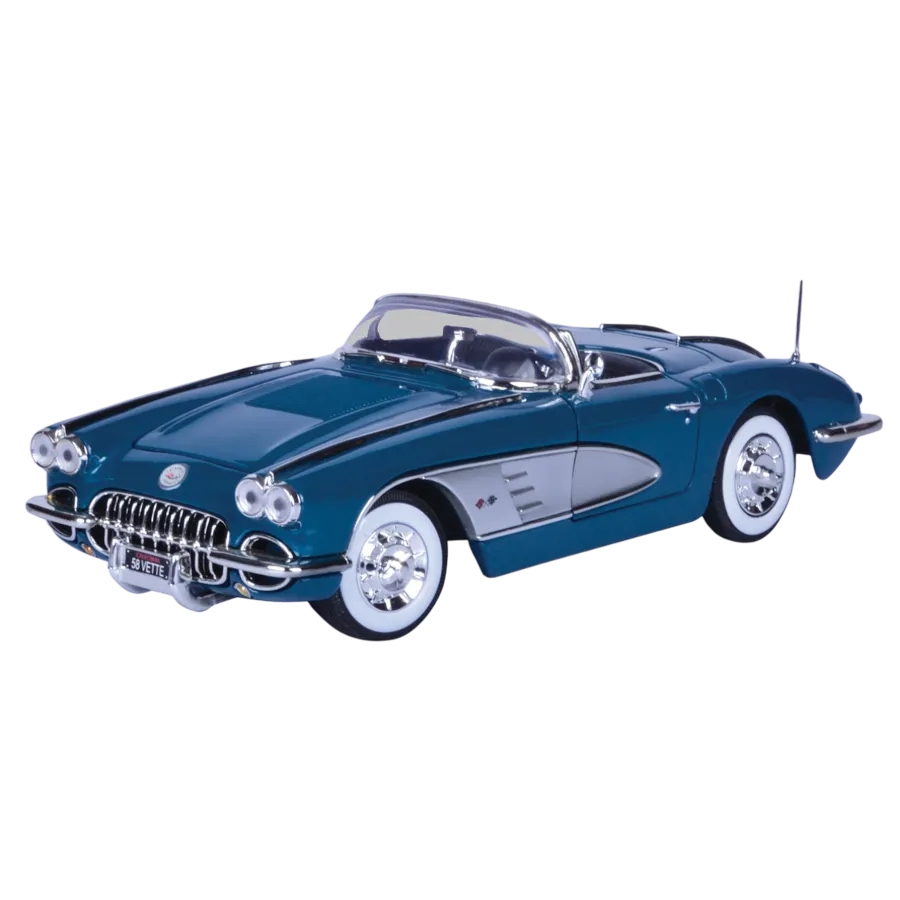 Timeless Legends - 1:18 Scale 1958 Corvette [Blue]