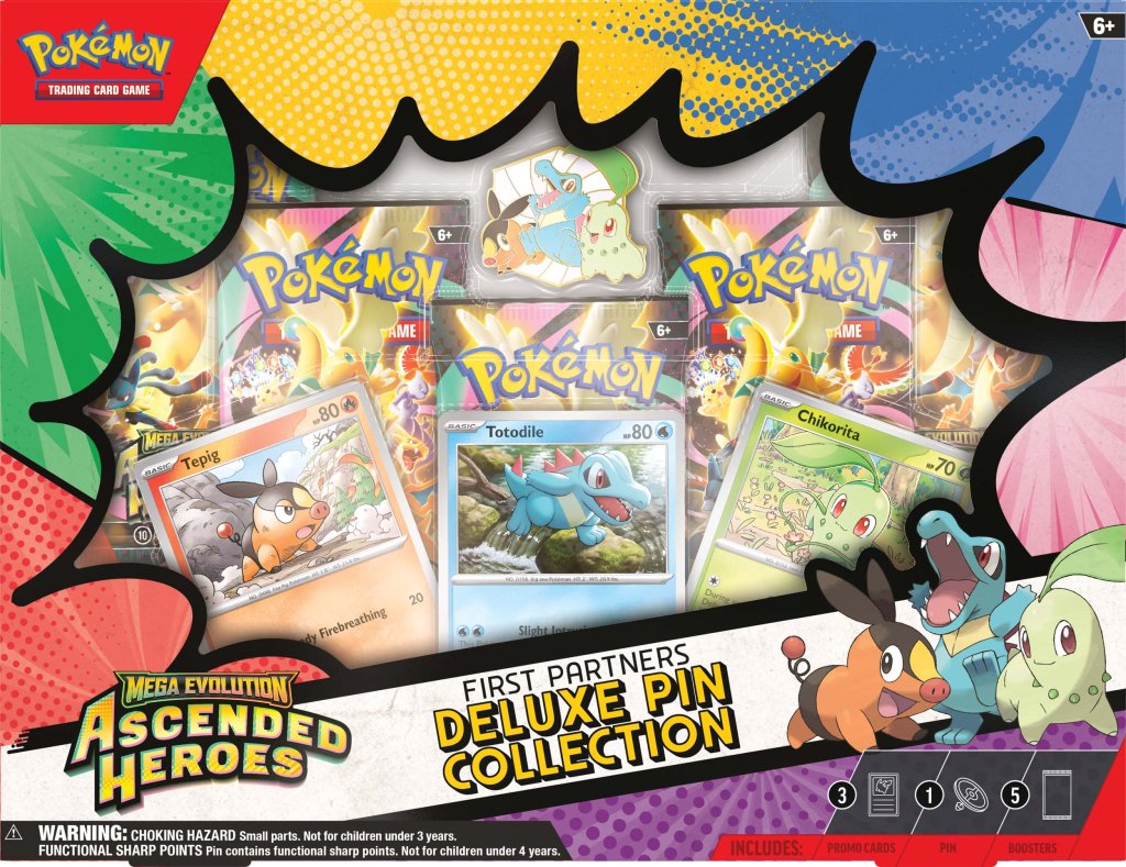 Pokemon TCG: Mega Evolution— Ascended Heroes First Partners Deluxe Pin Collection