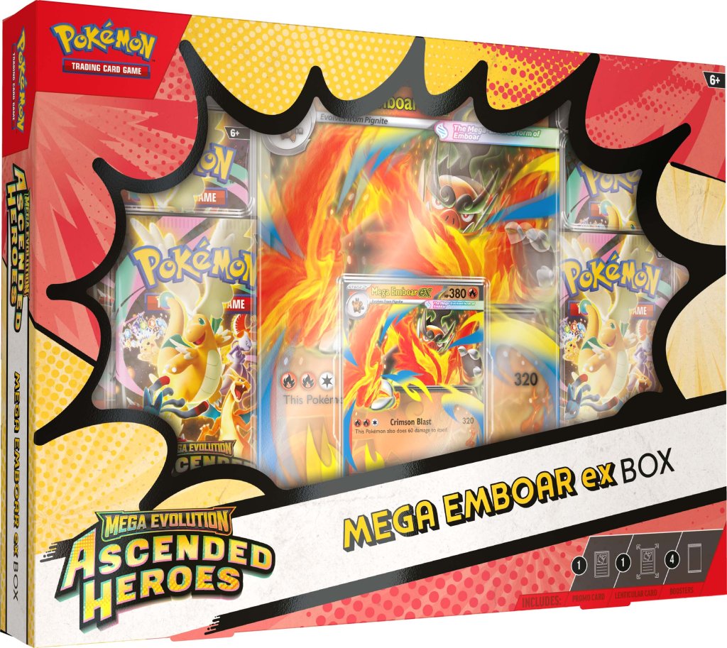 Mega Evolution—Ascended Heroes Mega Meganium ex Box, Mega Emboar ex Box, or Mega Feraligatr ex Box