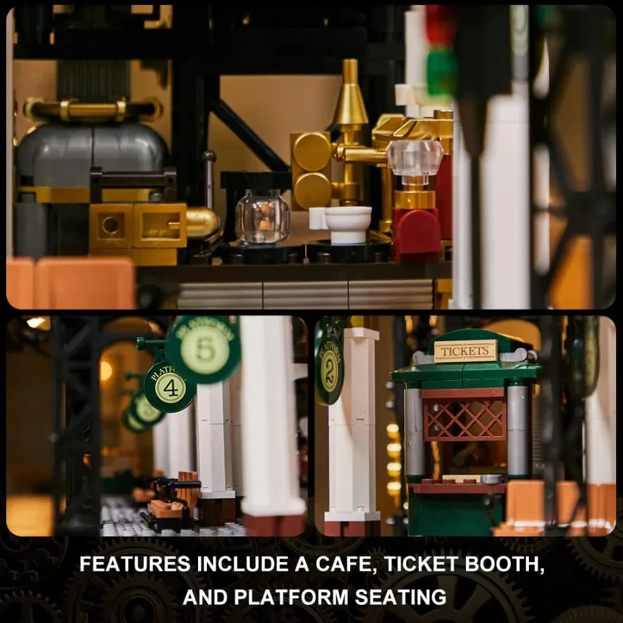 Joyride Series - Steampunk Train Station (2788 Piece Kit)