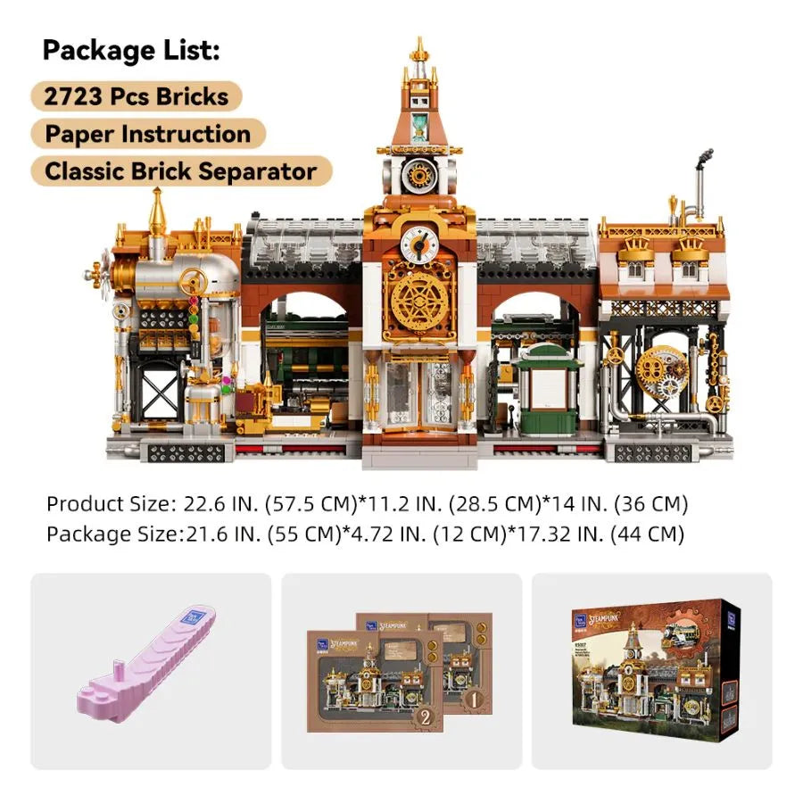 Joyride Series - Steampunk Train Station (2788 Piece Kit)