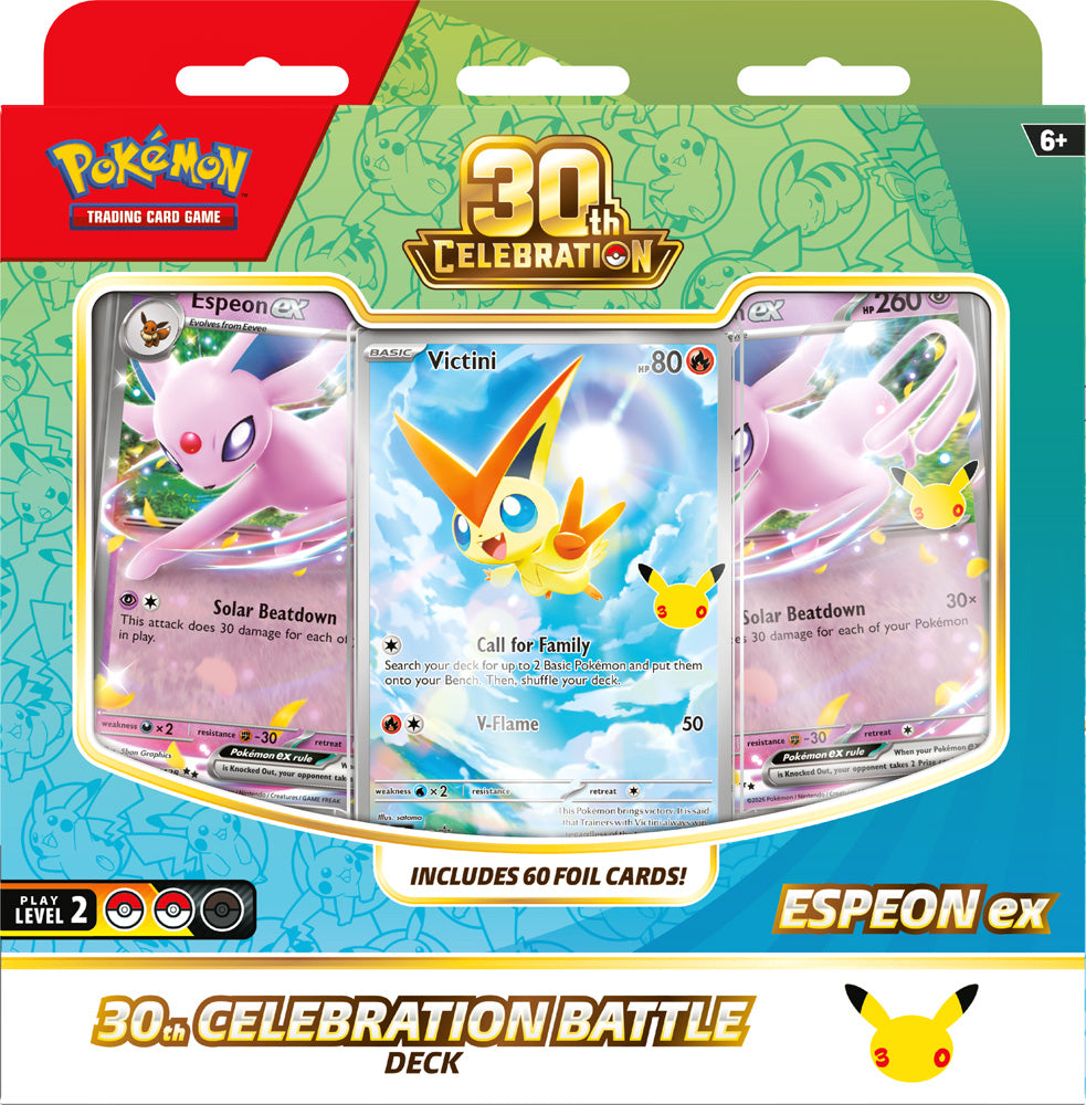 Pokemon TCG: 30th Celebration Battle Deck— Espeon ex / Umbreon ex