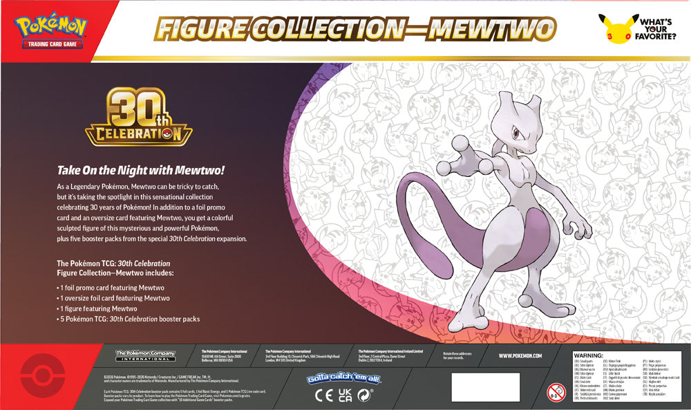 Pokemon TCG: 30th Celebration Figure Collection - Mew / Mewtwo