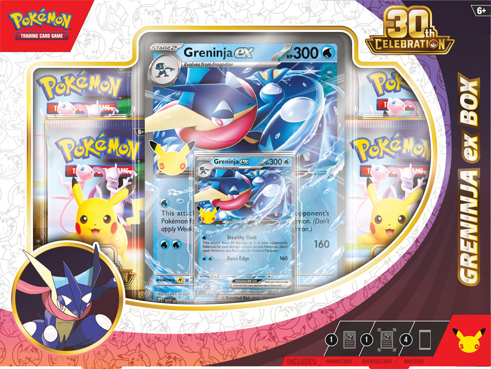 Pokemon TCG: 30th Celebration Sylveon ex Box / Greninja ex Box
