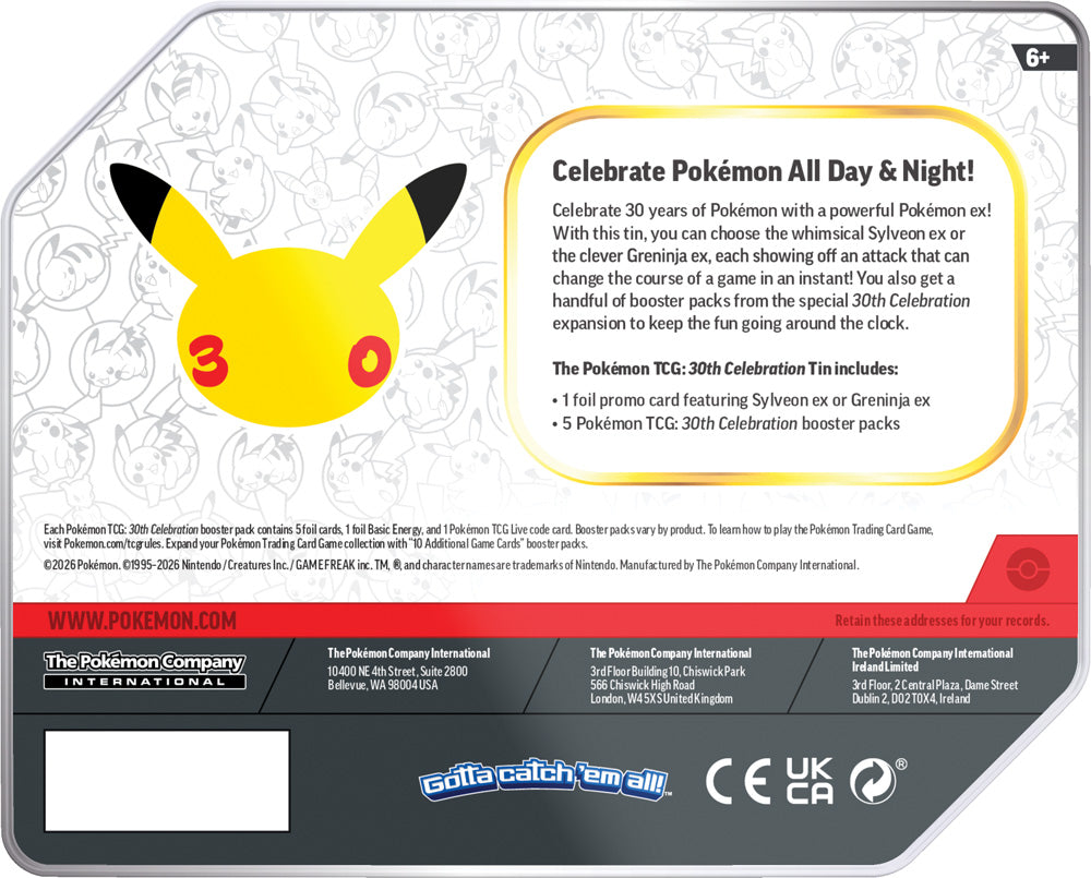 Pokemon TCG: 30th Celebration Tin