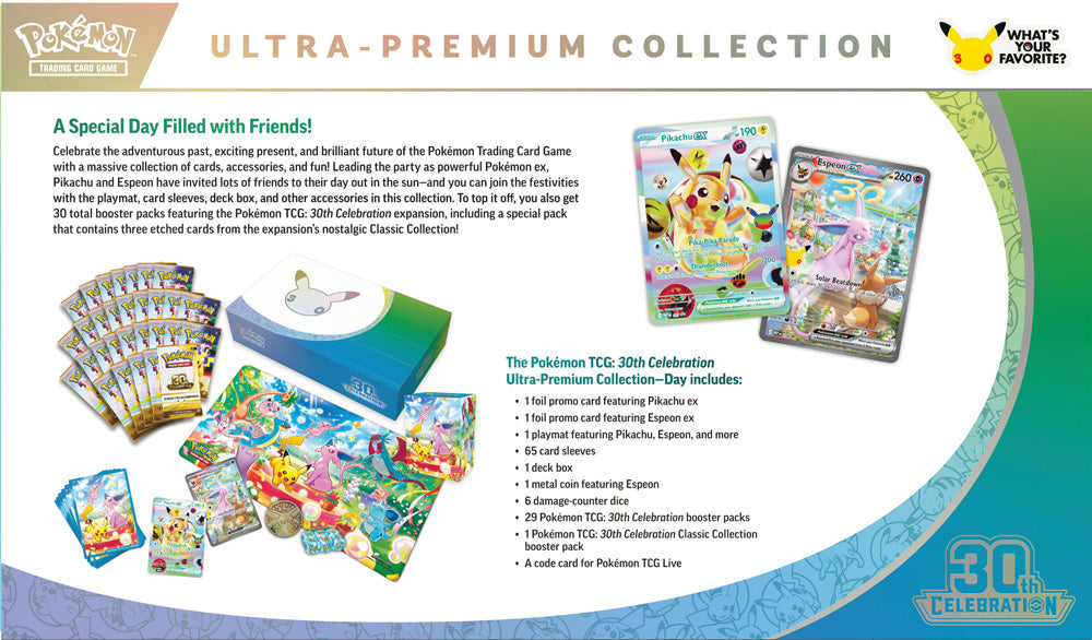 Pokemon TCG: 30th Celebration Ultra-Premium Collection Day / Night