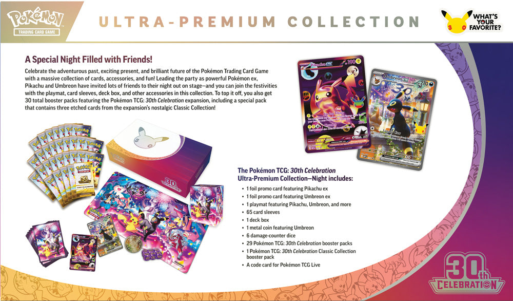 Pokemon TCG: 30th Celebration Ultra-Premium Collection Day / Night