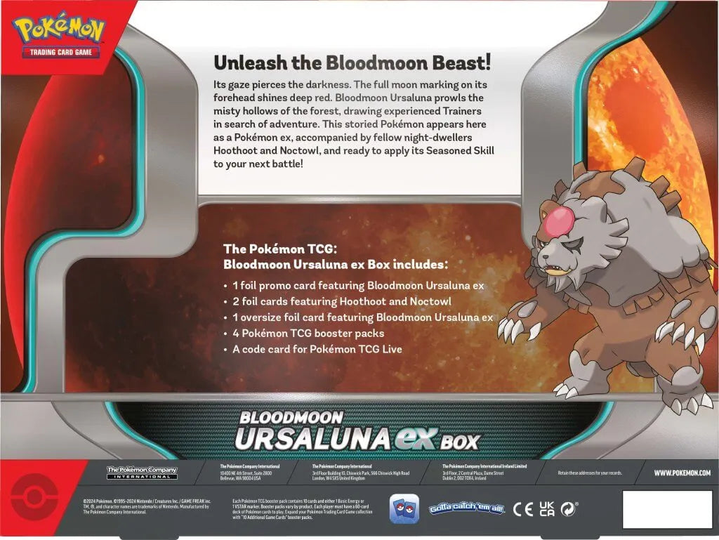 290-41318 POKEMON TCG Bloodmoon Ursaluna ex Box - Pokemon - Titan Pop Culture