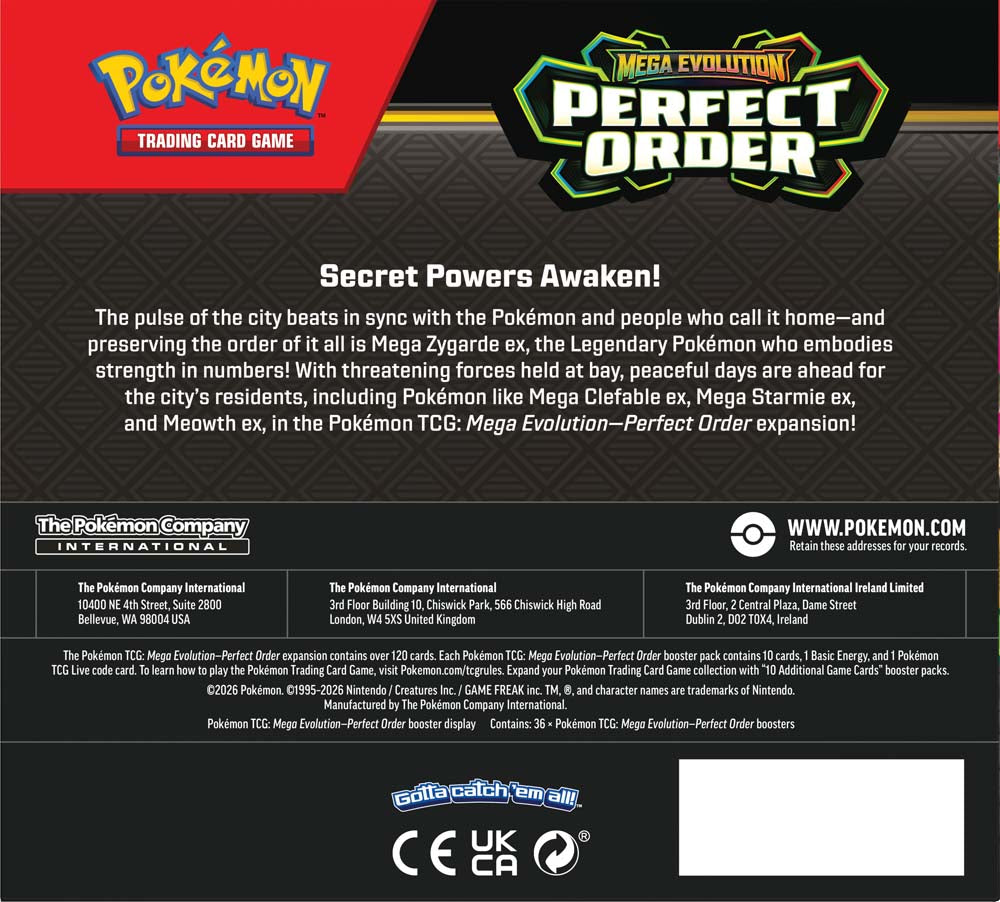 Pokemon TCG: Mega Evolution - Perfect Order Booster Box
