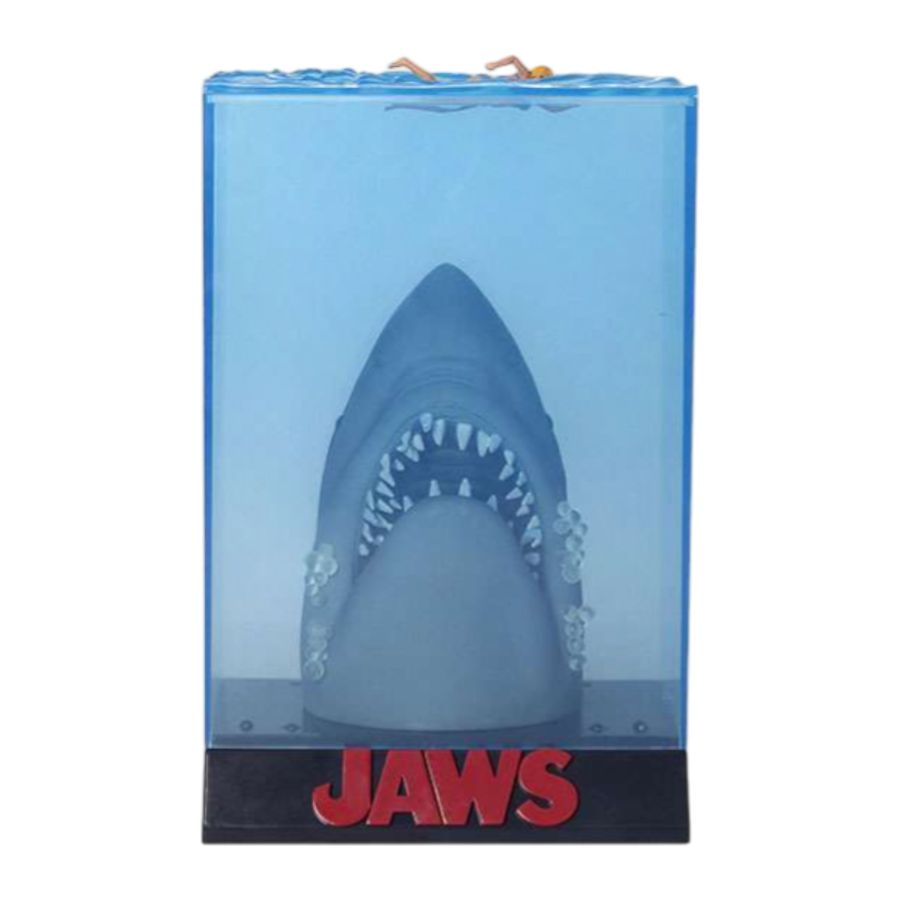 Tiburón - Diorama 3D iluminado del 50.º aniversario de la película
