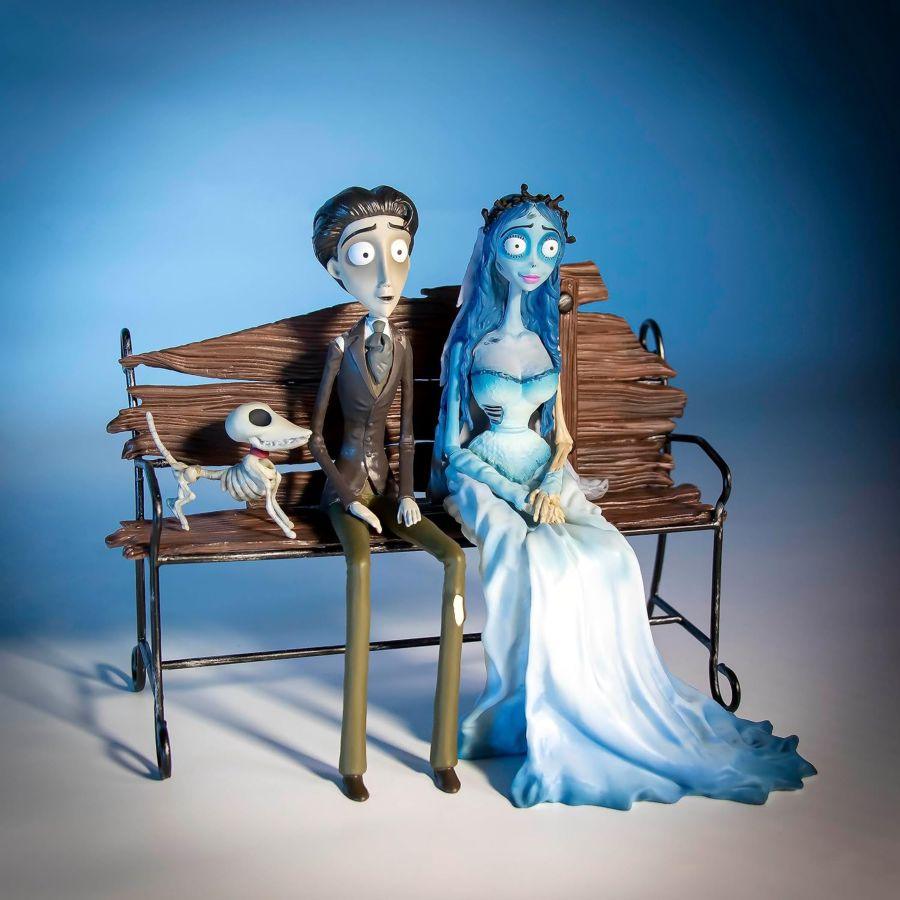 SDTWRN89688 Corpse Bride - Victor and Emily on Bench 1:10 Scale Figure Set - SD Toys - Titan Pop Culture