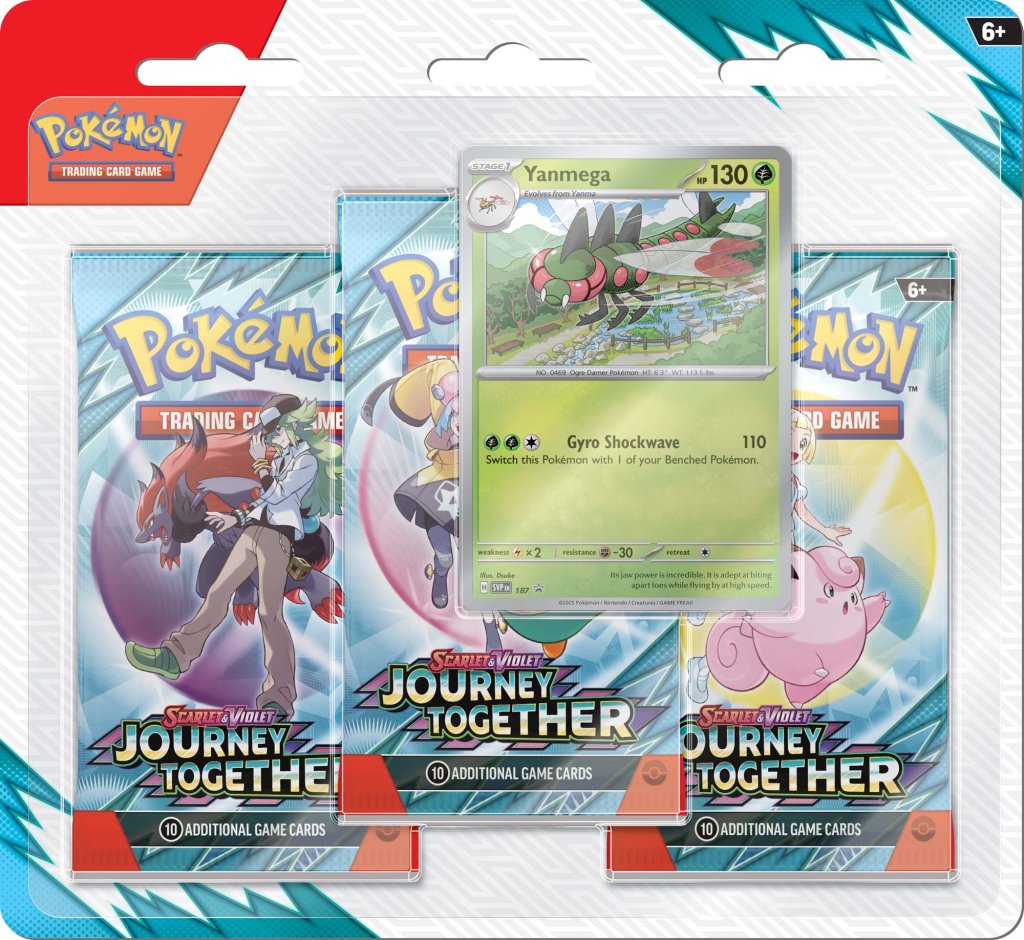 POKEMON TCG Scarlet & Violet 9 Journey Together Three Booster Blister