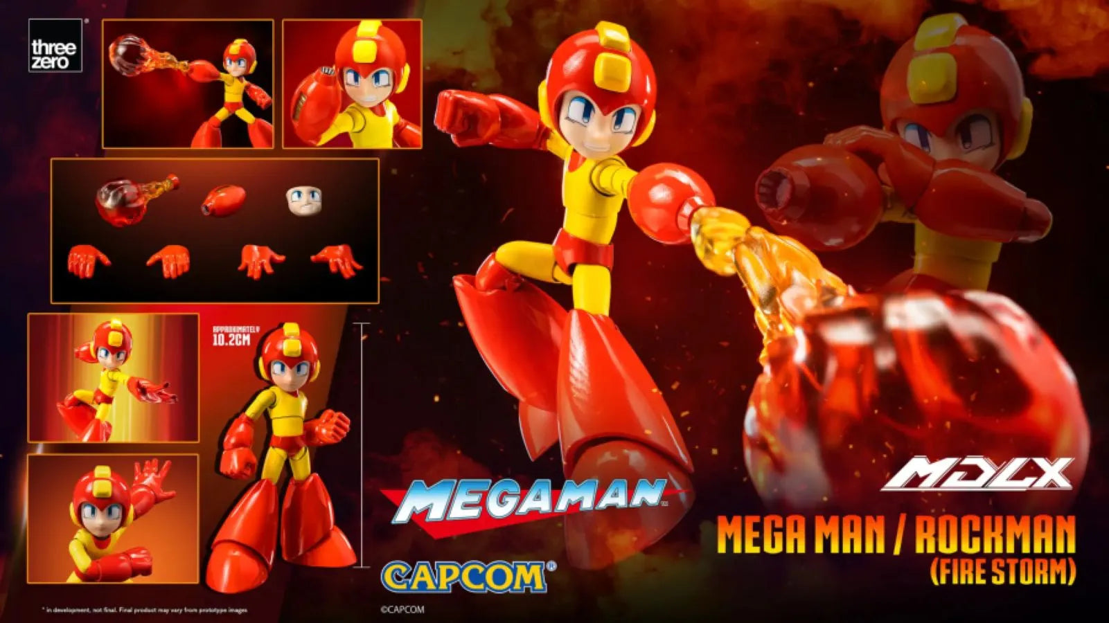 THR3Z08740EO Megaman - Megaman / Rockman (Fire Storm) MDLX Figure - Threezero - Titan Pop Culture