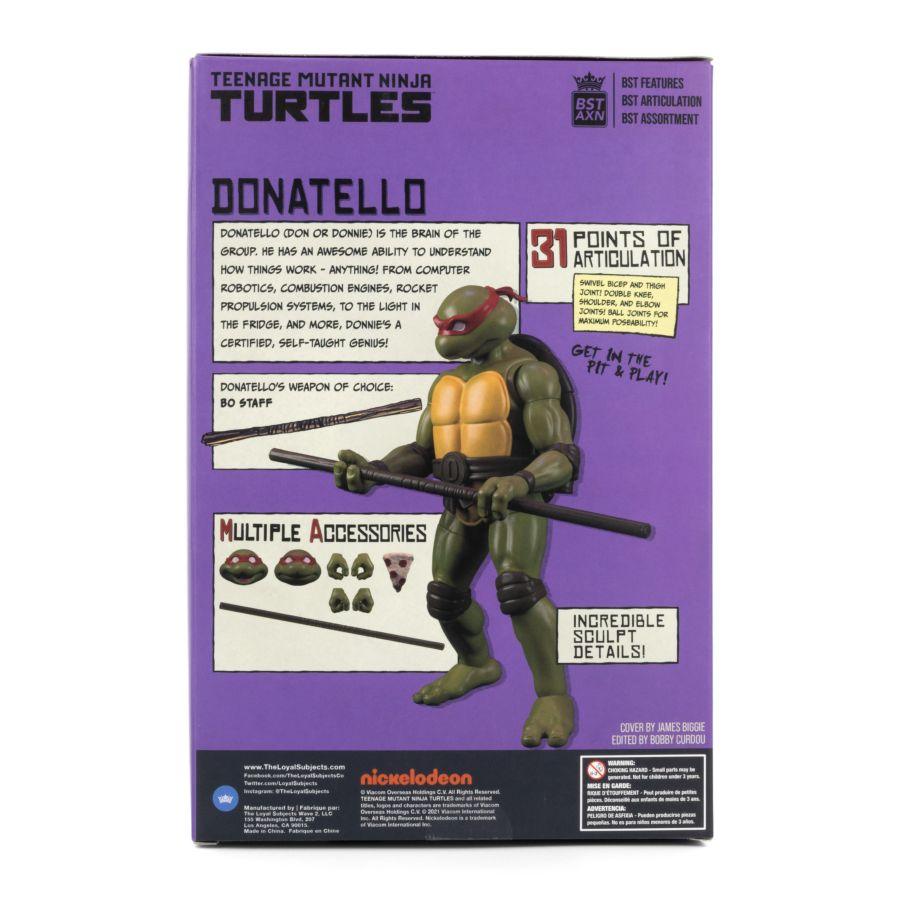 TLSBATMNTDONCOM02 Teenage Mutant Ninja Turtles (comics) - Donatello BST AXN Action Figure & Comic Book - The Loyal Subjects - Titan Pop Culture