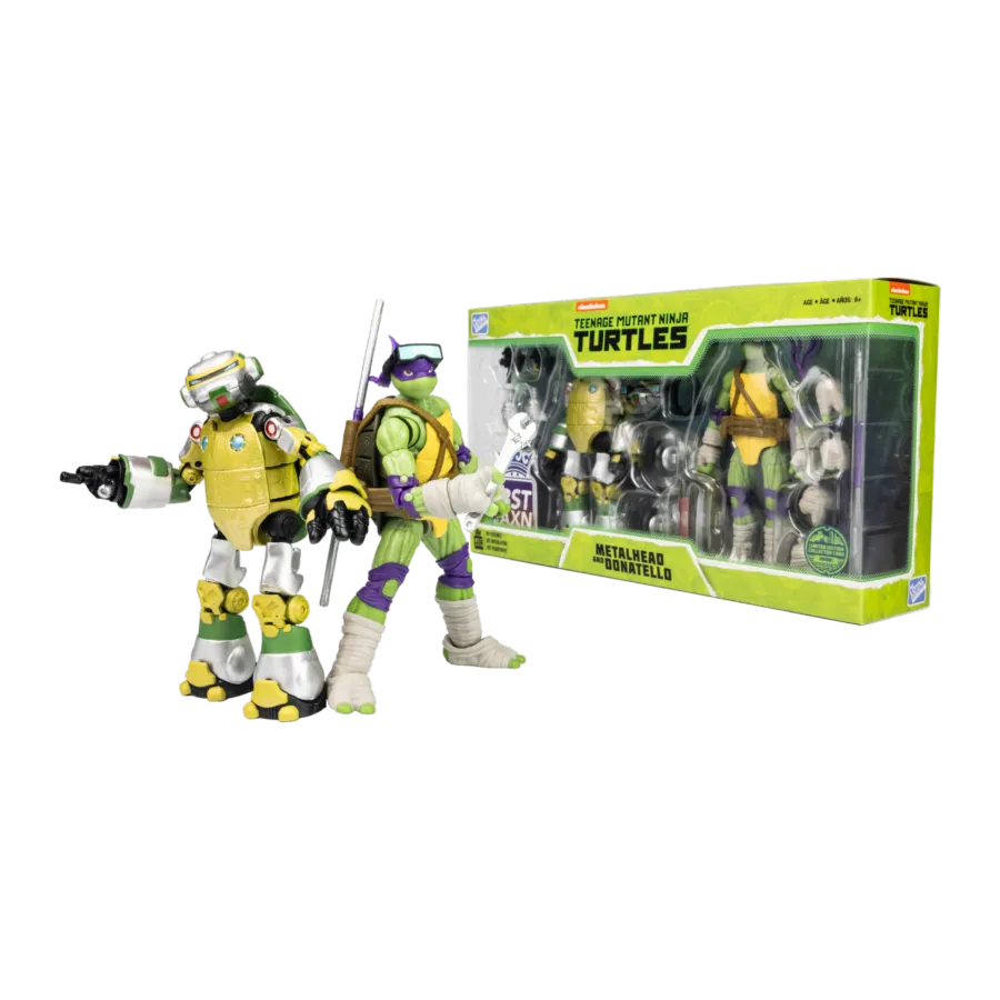 Teenage Mutant Ninja Turtles - Metalhead & Donatello BST AXN 1:15 Scale Action Figure [2 Pack]