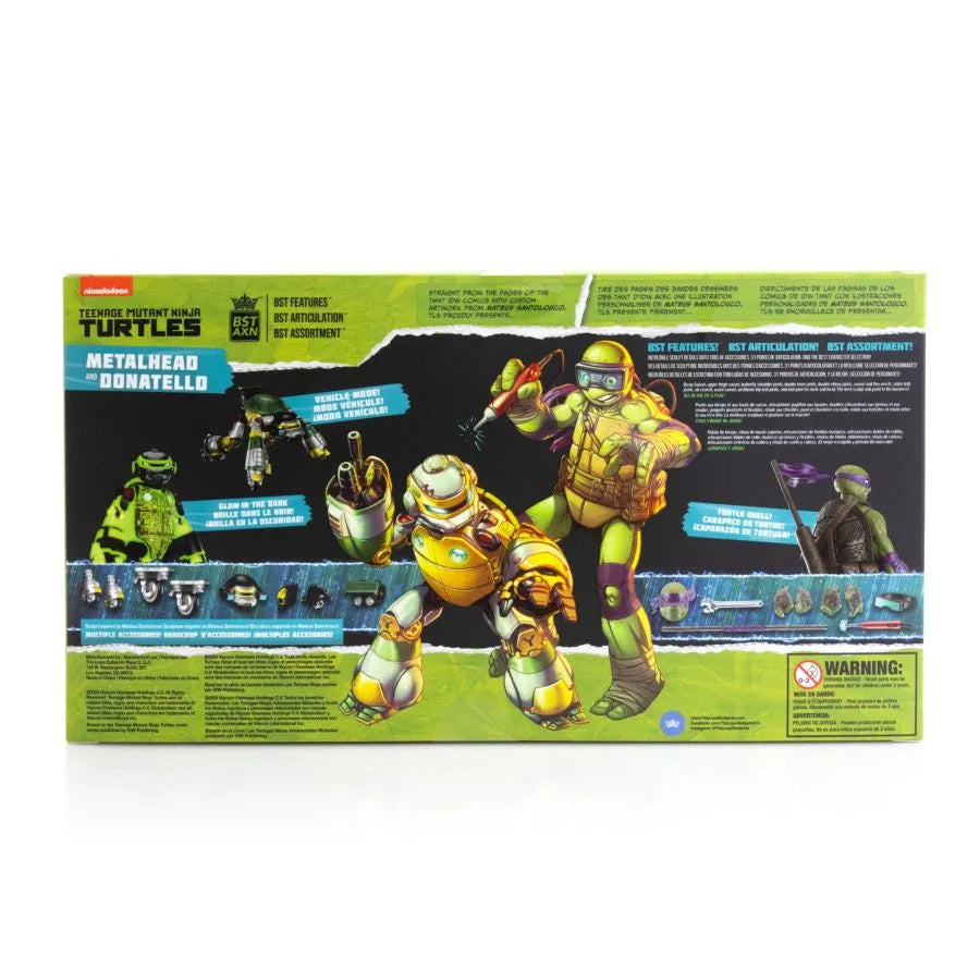 Teenage Mutant Ninja Turtles - Metalhead & Donatello BST AXN 1:15 Scale Action Figure [2 Pack]