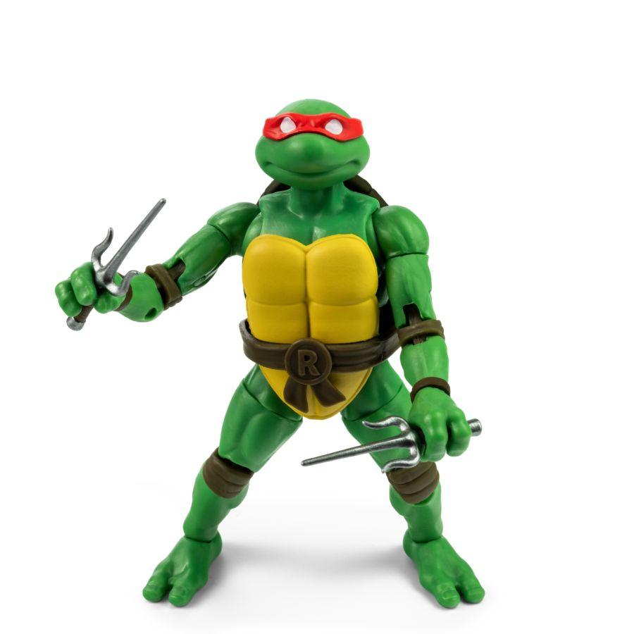 TLSBATMNTRAPCOM02 Teenage Mutant Ninja Turtles (comics) - Raphael BST AXN Action Figure & Comic Book - The Loyal Subjects - Titan Pop Culture