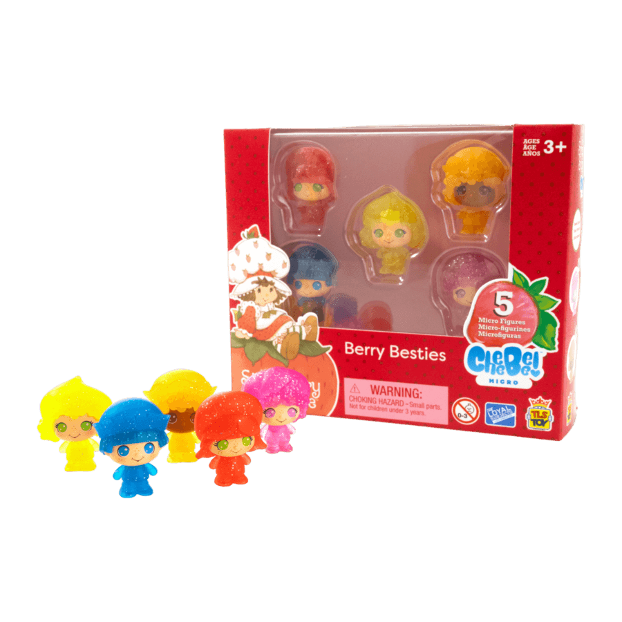 TLSCHBMSSSDCC02 Strawberry Shortcake - 1.5" CheeBee Berry Besties Micro Set [5 Pack] - The Loyal Subjects - Titan Pop Culture