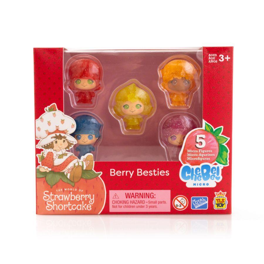 TLSCHBMSSSDCC02 Strawberry Shortcake - 1.5" CheeBee Berry Besties Micro Set [5 Pack] - The Loyal Subjects - Titan Pop Culture