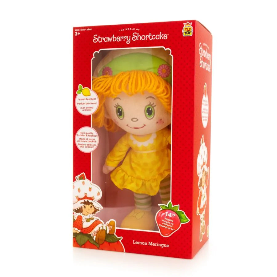 Muñeca de trapo de 14" de Strawberry Shortcake y Lemon Merinqure