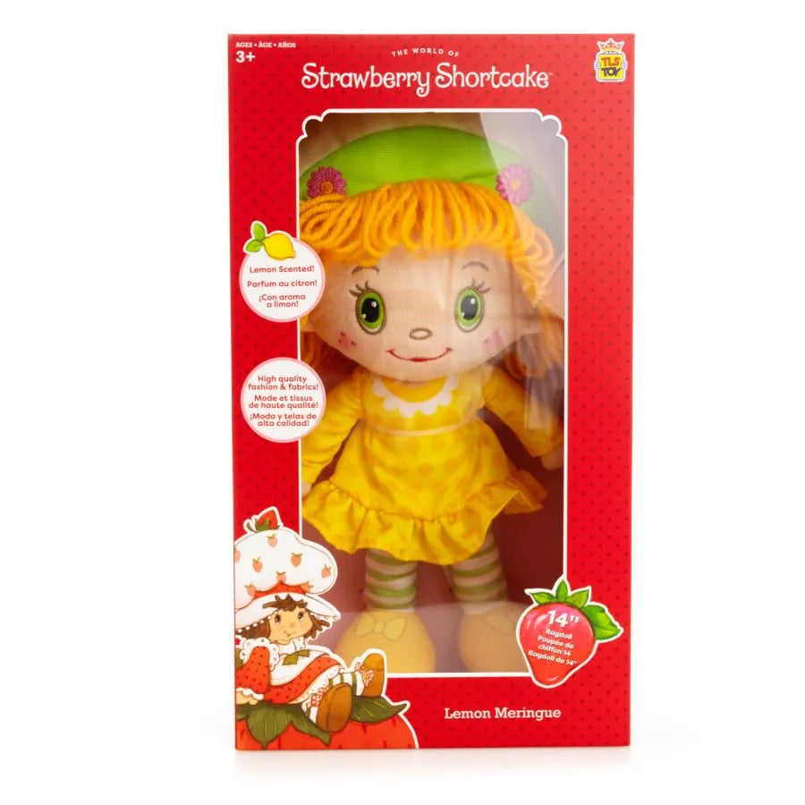 Muñeca de trapo de 14" de Strawberry Shortcake y Lemon Merinqure