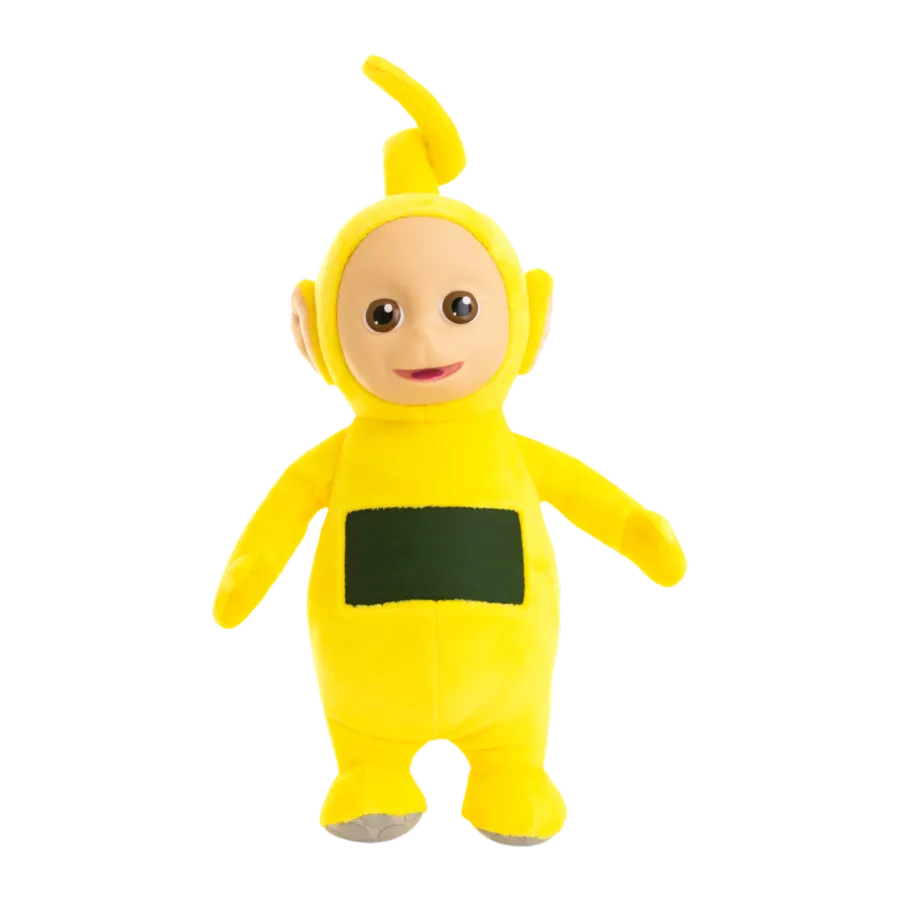 TLSPLSH8TELLAA01 Teletubbies - Laa Laa 8'' Plush with Interactive Color Changing Belly Patch - The Loyal Subjects - Titan Pop Culture