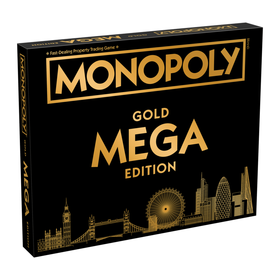 WINWM02108 Monopoly - Mega GOLD Edition - Winning Moves - Titan Pop Culture