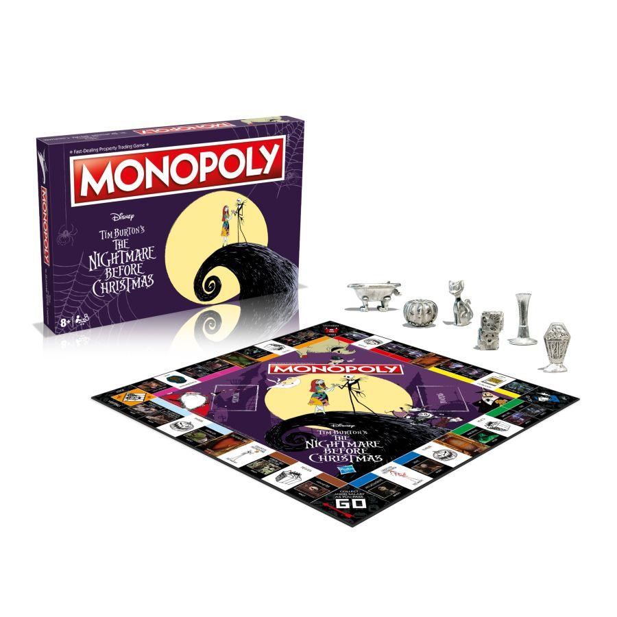 WINWM02932 Monopoly - The Nightmare Before Christmas 2 Edition - Winning Moves - Titan Pop Culture