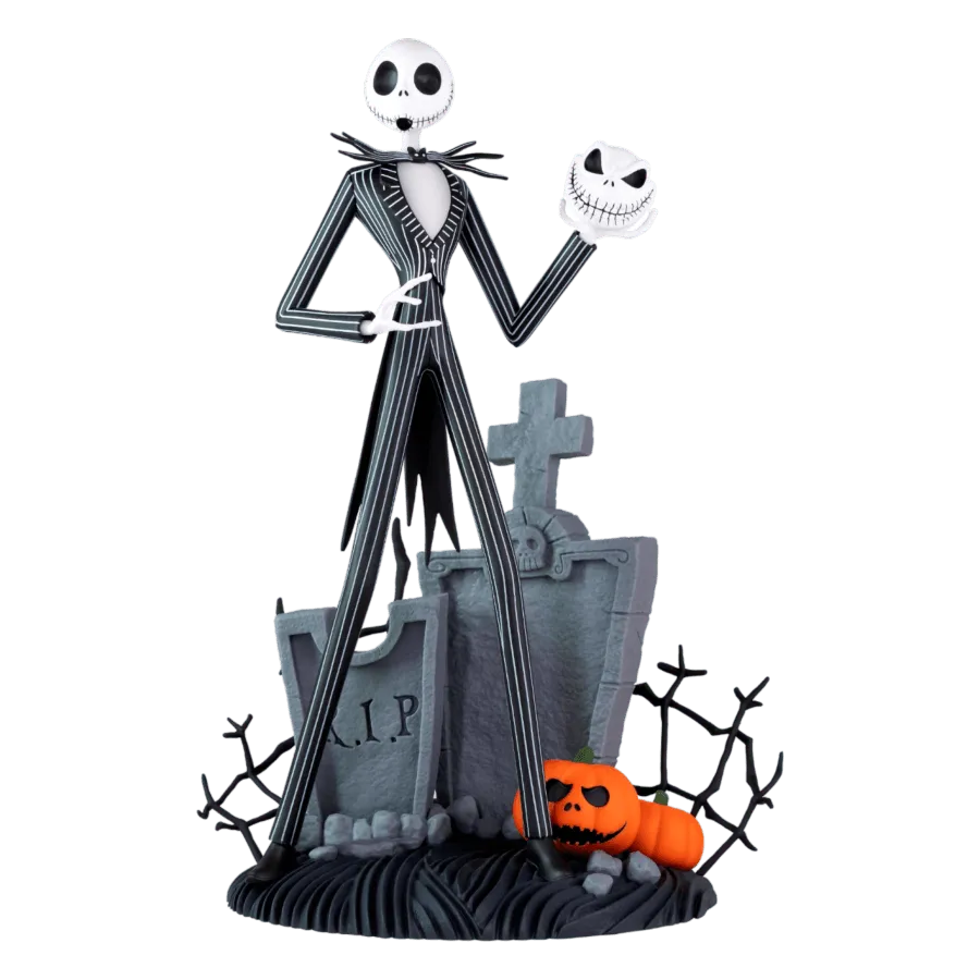 ABYFIG133 The Nightmare Before Christmas - Jack Scary Smiling Face 1:10 Scale Figure - ABYstyle - Titan Pop Culture