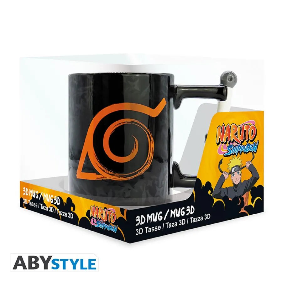 ABYMUGA095 Naruto Shippuden - Kunai Konoha Dolomite 3D Mug - ABYstyle - Titan Pop Culture