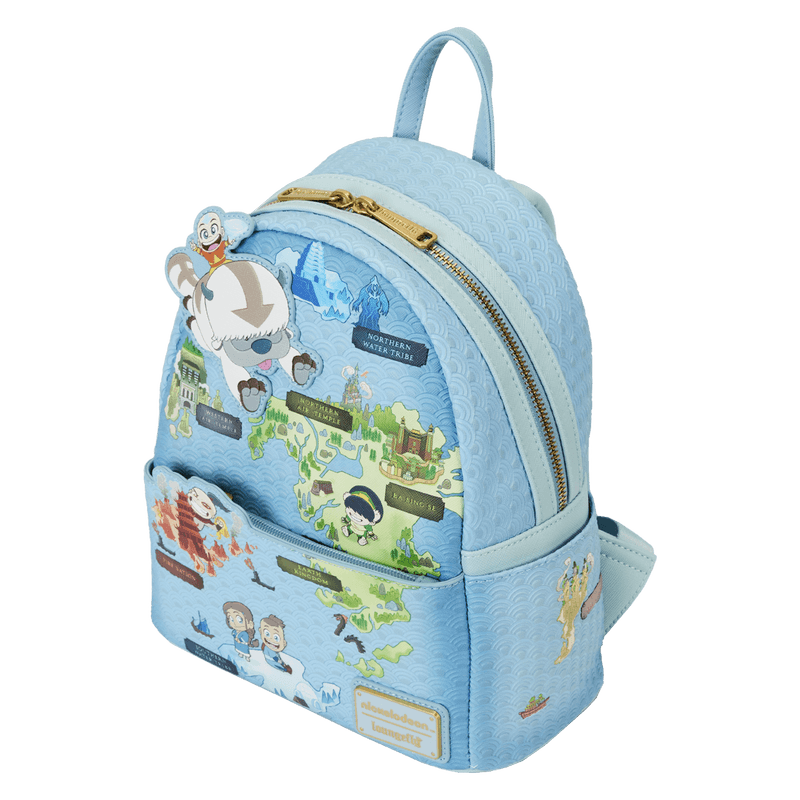 LOUNICBK0084 Avatar The Last Airbender - Map of the Four Nations Mini Backpack - Loungefly - Titan Pop Culture