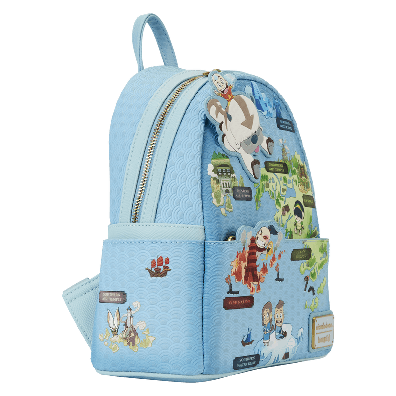 LOUNICBK0084 Avatar The Last Airbender - Map of the Four Nations Mini Backpack - Loungefly - Titan Pop Culture