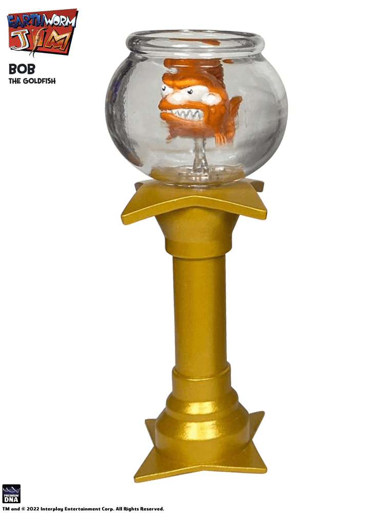 DNAPDNAEWJB4 Earthworm Jim - Bob the Killer Goldfish & #4 Action Figure - Premium DNA Toys - Titan Pop Culture