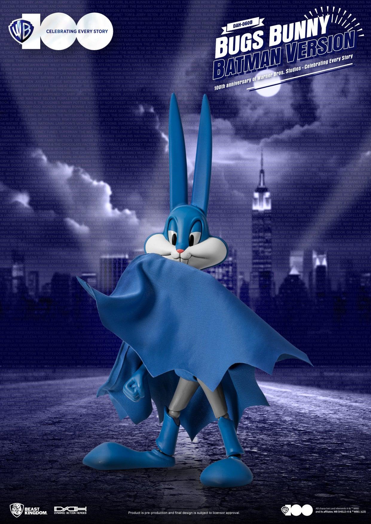 VR-114098 Beast Kingdom Dynamic Action Heroes 100th Anniversary of Warner Bros Studios Bugs Bunny Batman Version - Beast Kingdom - Titan Pop Culture