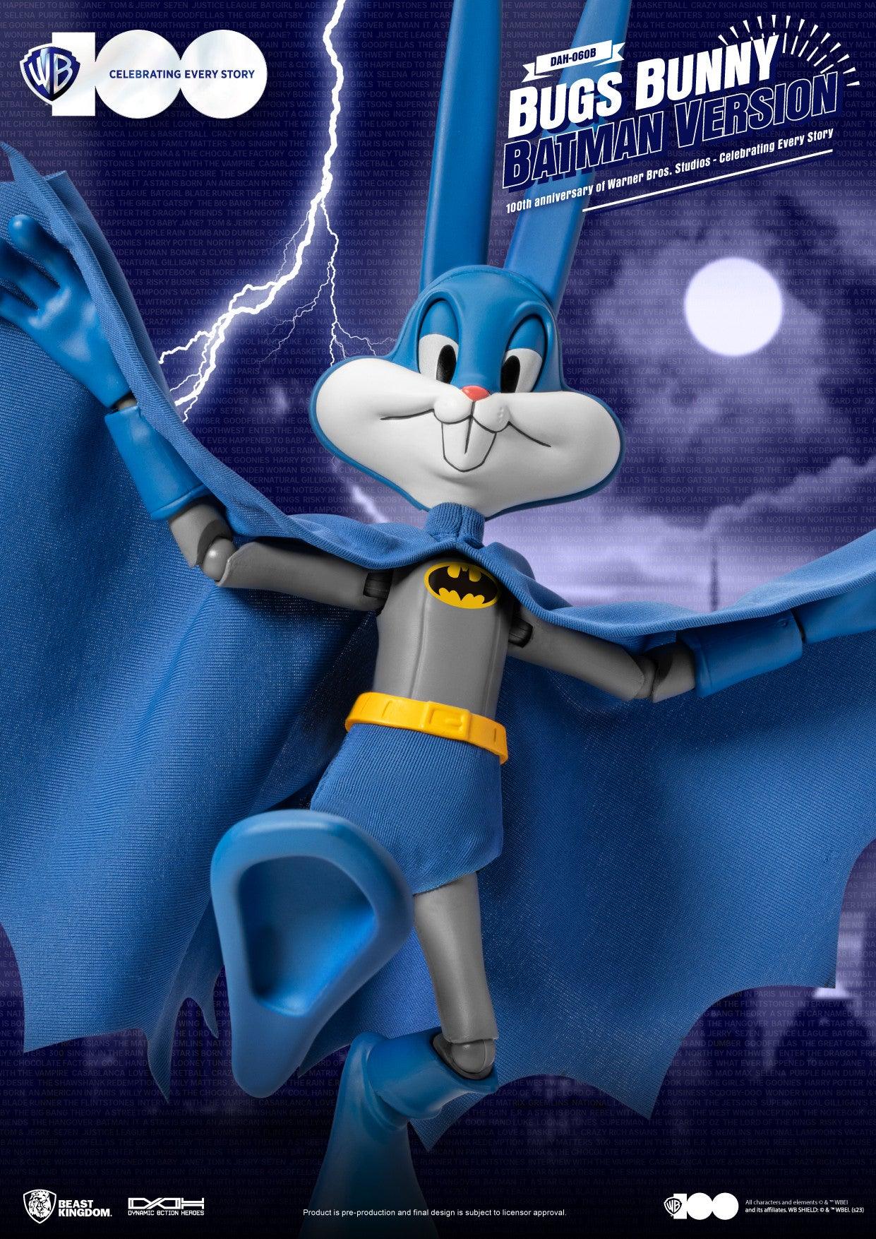 VR-114098 Beast Kingdom Dynamic Action Heroes 100th Anniversary of Warner Bros Studios Bugs Bunny Batman Version - Beast Kingdom - Titan Pop Culture