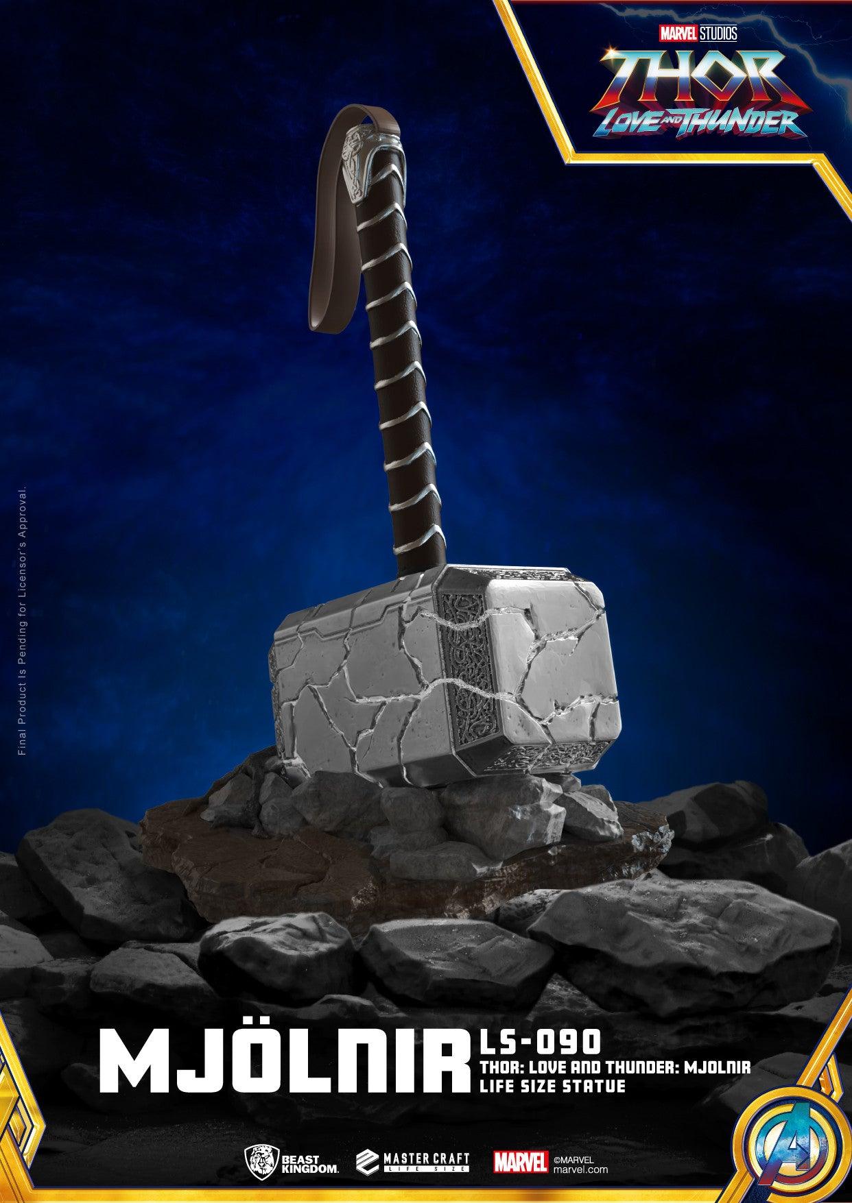 VR-100645 Beast Kingdom Life Size Thor Love and Thunder Mjolnir Statue - Beast Kingdom - Titan Pop Culture
