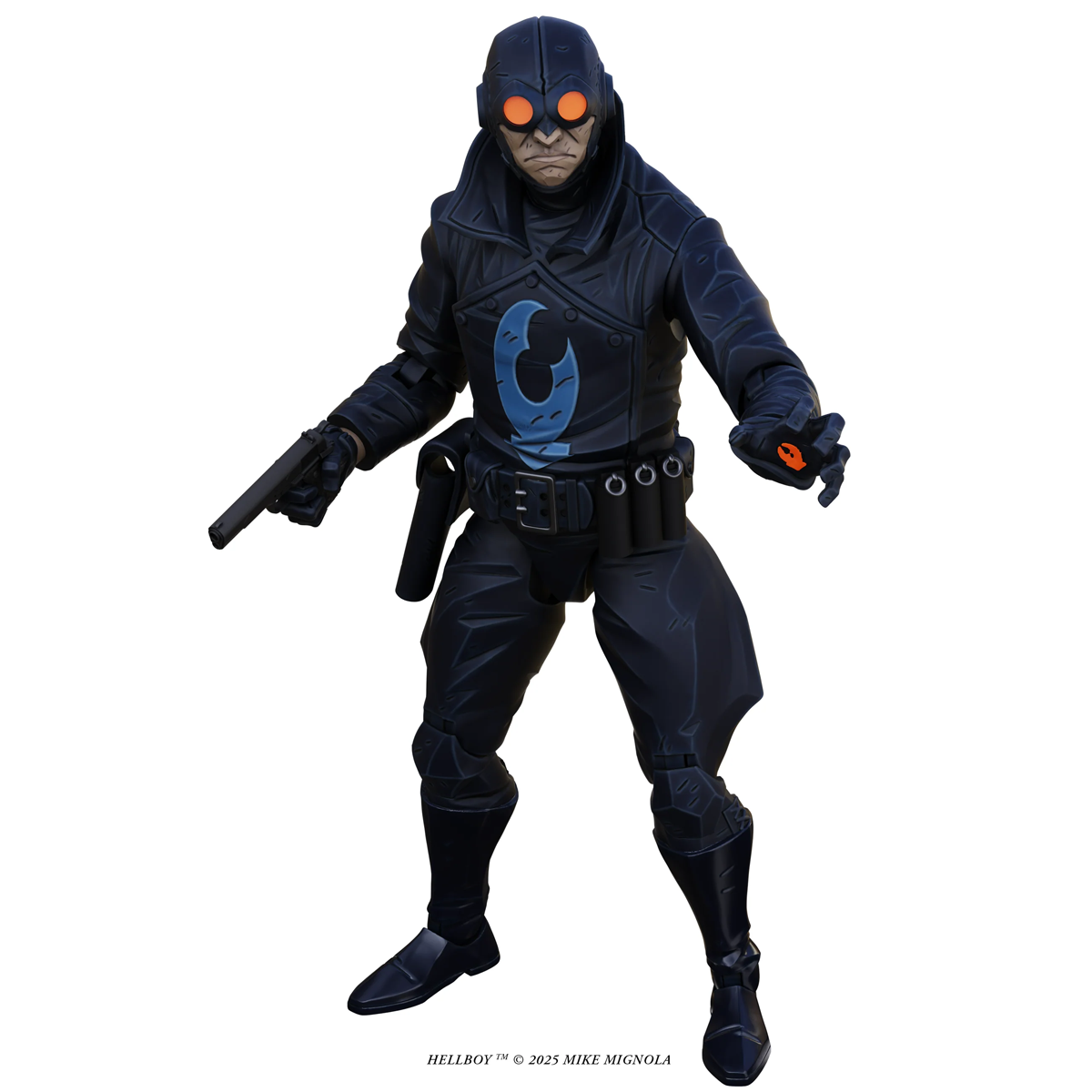 Figura de acción Hellboy - Lobster Johnson (El Prometeo de Hierro) a escala 1:12
