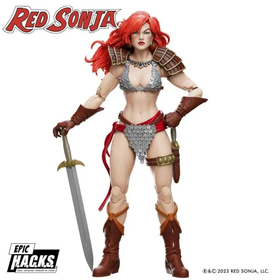 BFSRS0001 Red Sonja - Red Sonja Epic H.A.C.K.S Figure - Boss Fight Studios - Titan Pop Culture