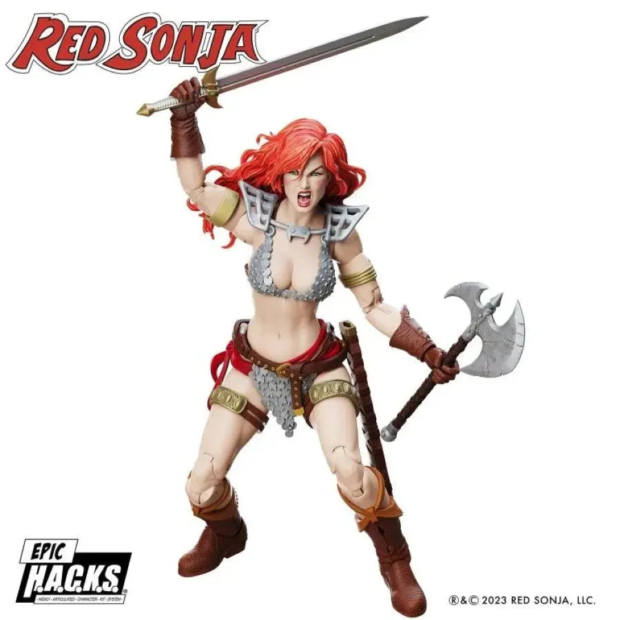 BFSRS0001 Red Sonja - Red Sonja Epic H.A.C.K.S Figure - Boss Fight Studios - Titan Pop Culture