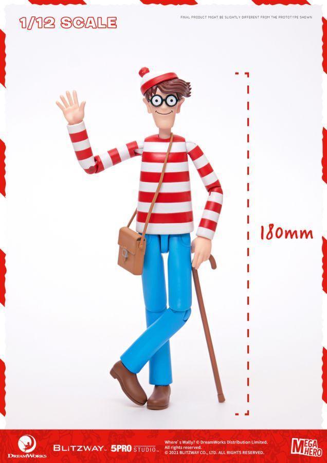 BLI5PRO-MG-20302 Where's Wally? - Wally 1:12 Scale 6" Action Figure - Blitzway - Titan Pop Culture