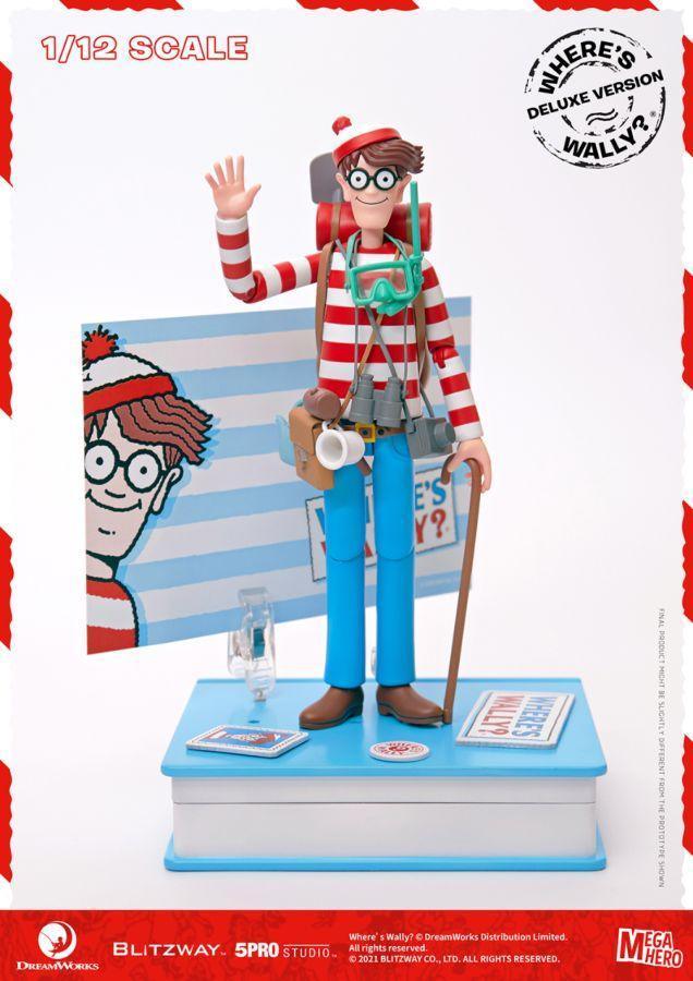 BLI5PRO-MG-20303 Where's Wally? - Wally Deluxe 1:12 Scale 6" Action Figure - Blitzway - Titan Pop Culture
