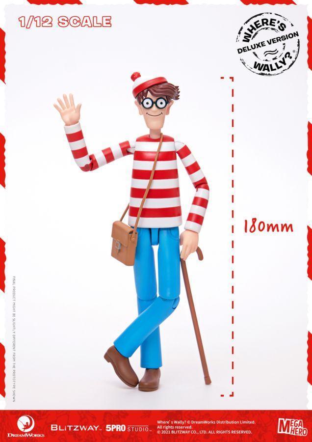 BLI5PRO-MG-20303 Where's Wally? - Wally Deluxe 1:12 Scale 6" Action Figure - Blitzway - Titan Pop Culture