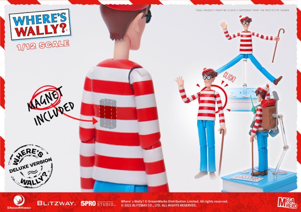 BLI5PRO-MG-20303 Where's Wally? - Wally Deluxe 1:12 Scale 6" Action Figure - Blitzway - Titan Pop Culture