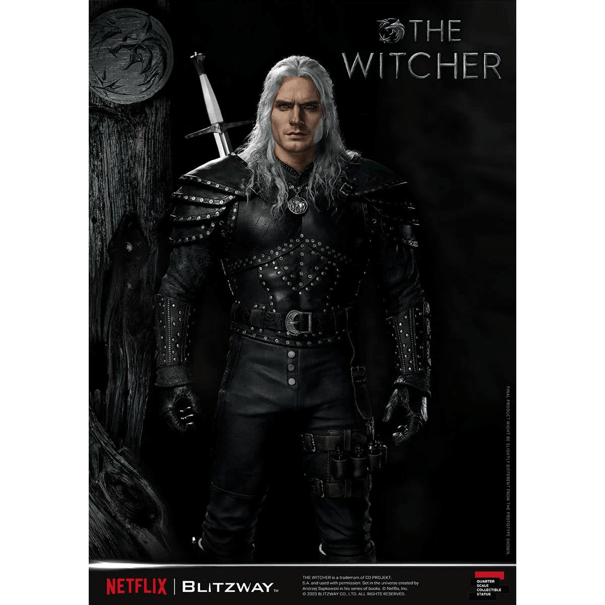 BLIBW-SS-21701 The Witcher (TV) - Geralt of Rivia 1:4 Scale Statue - Blitzway - Titan Pop Culture