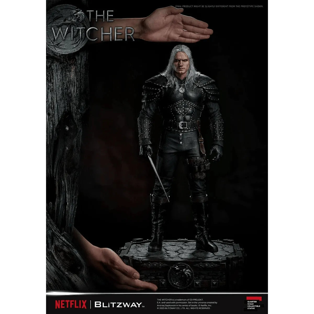 BLIBW-SS-21701 The Witcher (TV) - Geralt of Rivia 1:4 Scale Statue - Blitzway - Titan Pop Culture